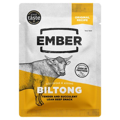 Ember Original Biltong 25g air-dried beef snack - British product