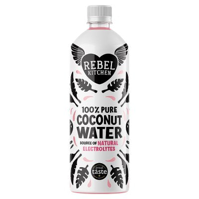 Rebel Kitchen 100% pure coconut water 750ml, UK version