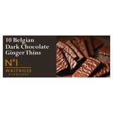 Waitrose No.1 dark chocolate and ginger thins 100g, imported from the UK