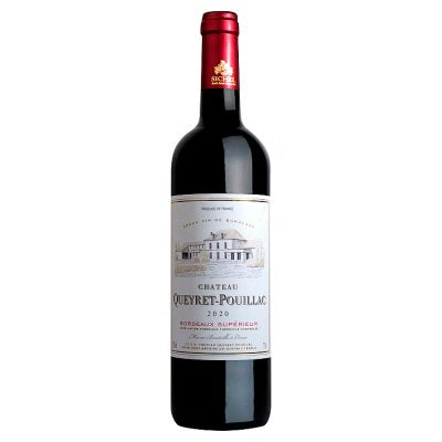 Château Queyret-Pouillac Bordeaux Supérieur red wine 75cl - British product