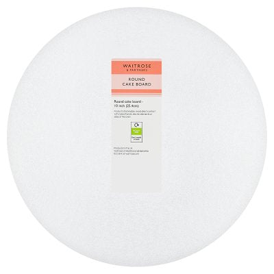 Waitrose cake board square and round 10 inch - British product