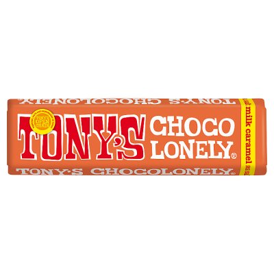 Tony's Chocolonely caramel sea salt chocolate bar 47g (British brand)