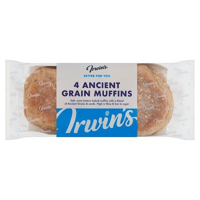 Irwin's baked ancient grain muffins 4 pack, UK version