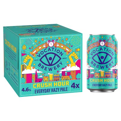 Vocation Crush Hour hazy pale ale 4x330ml - British product