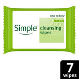 Simple Kind to Skin facial wipes 7 pack, UK version