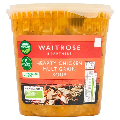 Waitrose hearty chicken multigrain soup 600g (British brand)