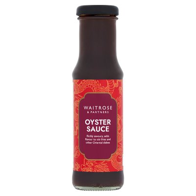 Waitrose oyster sauce 220g glass bottle, imported from the UK