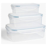 John Lewis ANYDAY nesting storage containers set of 3 clear (British brand)