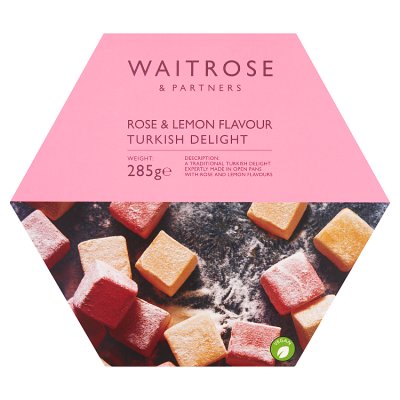 Waitrose Turkish delight rose and lemon 285g - British product
