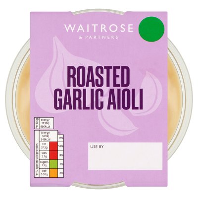 Waitrose roasted garlic aioli dip 200g, UK version