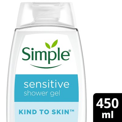Simple sensitive skin shower gel 450ml (British brand)