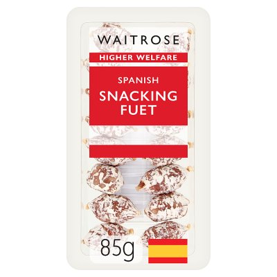 Waitrose Snacking Fuet cured sausage 85g, UK version