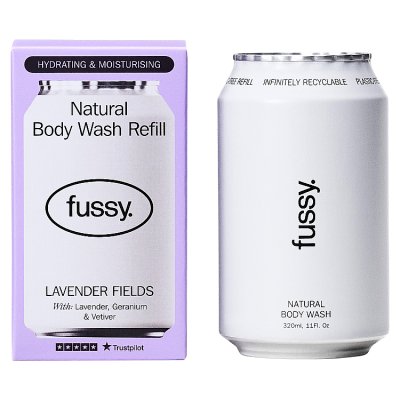 Fussy lavender fields body wash refill 320ml (British brand)