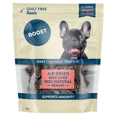Boost beef liver dog treats 150g (British brand)