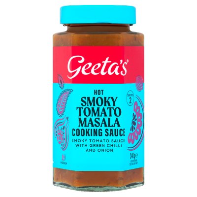 Geeta's smoky tomato masala cooking sauce 340g - British product