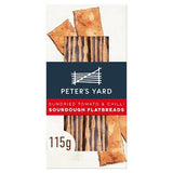 Peter's Yard sundried tomato chilli flatbreads 115g, imported from the UK