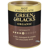 Green & Blacks organic hot chocolate mix 230g, UK version