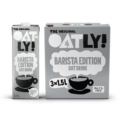 Oatly oat drink Barista Edition multipack 3x1.5L, UK version