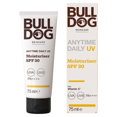 Bulldog Anytime Daily Moisturiser SPF 30 75ml (British brand)