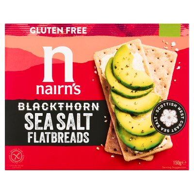 waitrose Nairn's Blackthorn Sea Salt Flatbreads 150g- Buy online at McGrocer