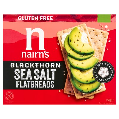 Nairn's Blackthorn sea salt flatbreads 150g (British brand)