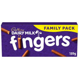Cadbury Dairy Milk Fingers chocolate biscuits 189g, UK version