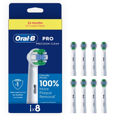 Oral-B Precision Clean toothbrush heads 8-count (British brand)