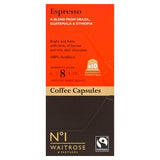 Waitrose No.1 espresso coffee capsules 54g, UK version