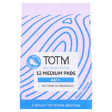 TOTM organic cotton pads medium flow 12 count - British product