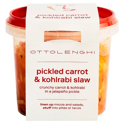 Ottolenghi pickled carrot and kohlrabi slaw 280g, imported from the UK