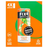 FIX8 Sicilian Citrus Kombucha 4x250ml (British brand)