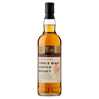 Waitrose No.1 Highland single malt Scotch whisky 70cl, UK version