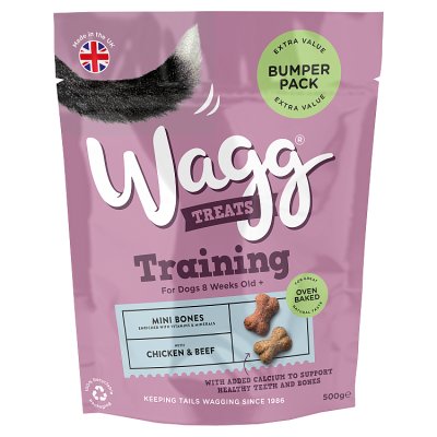 Wagg Bumper Training Treats 500g dog treats, UK version