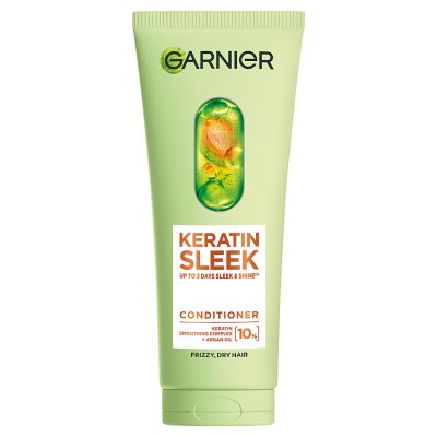 Garnier Keratin Sleek Conditioner 200ml - British product
