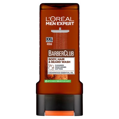 L'Oreal 3-in-1 body hair beard wash 400ml, imported from the UK
