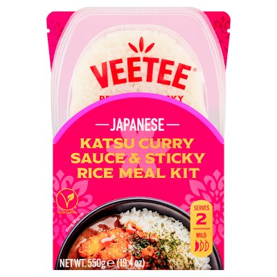 Veetee katsu sauce and rice 550g, imported from the UK