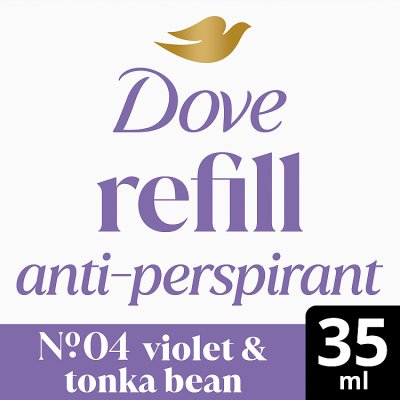 Dove antiperspirant refill Violet and Tonka 35ml - British product