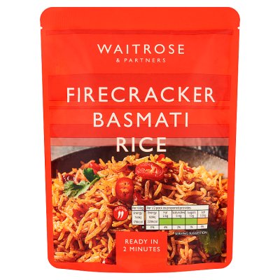 Waitrose Firecracker Basmati rice 250g, UK version
