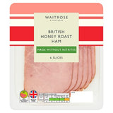 Waitrose honey roast ham without nitrites 120g, imported from the UK