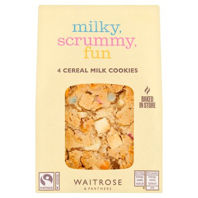 Waitrose cereal milk cookies with white chocolate 4 pack, UK version