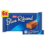 Blue Riband milk chocolate wafer bars 6x18g, imported from the UK