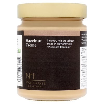Waitrose No.1 hazelnut crème 330g - British product