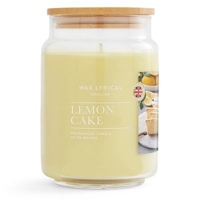 Wax Lyrical Lemon Cake large jar candle 475g - British product