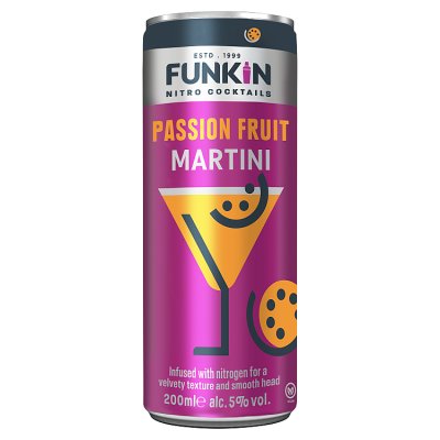 waitrose Funkin Nitro Alcohol Free Passion Fruit Martini Cocktail 200ml- Buy online at McGrocer