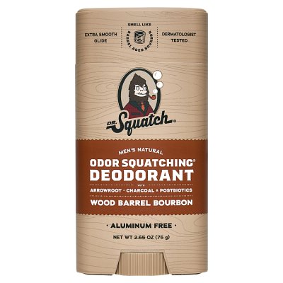 Dr Squatch Wood Barrel Bourbon deodorant 75g, UK version
