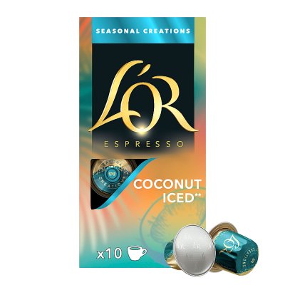 L'Or Espresso coconut iced coffee capsules 10s 52g - British product