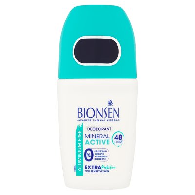 Bionsen roll-on deodorant 0% aluminium mineral active 50ml (British brand)