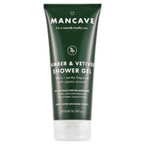 ManCave Amber & Vetiver shower gel 200ml, imported from the UK
