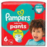 Pampers Baby-Dry nappy pants size 6, 19 nappies, imported from the UK