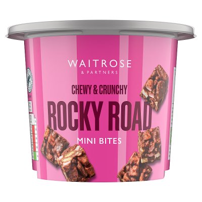 Waitrose rocky road mini bites 234g, imported from the UK